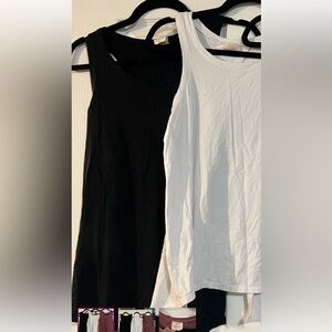 Buttercream split back tank *black*